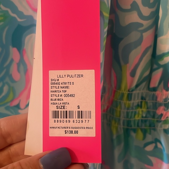 NWT! Lilly Pulitzer Maritza Top! - Picture 5 of 8
